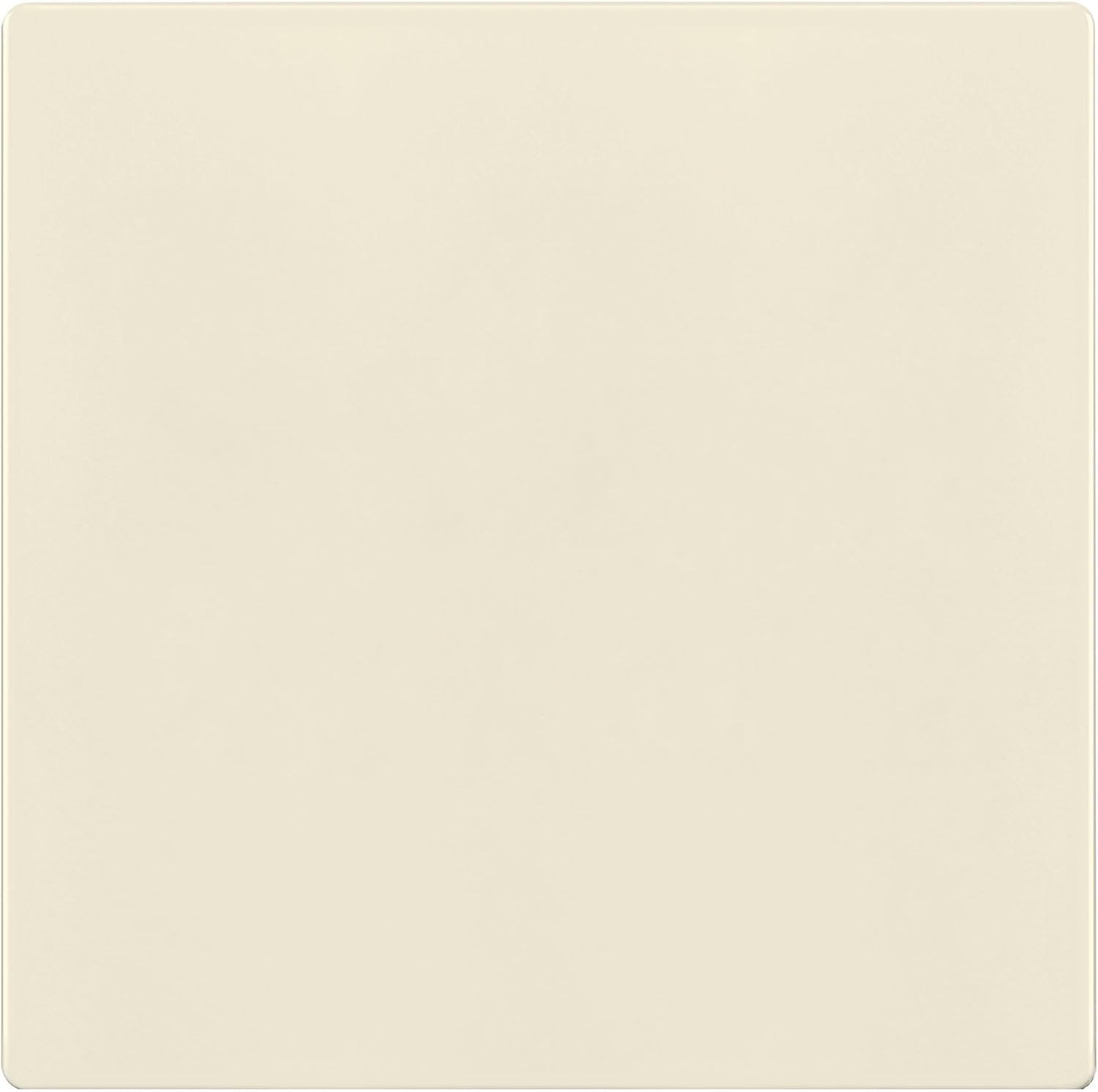 TG Screwless Double Blank Wall Plate, Child Safe Blank Device Outlet Cover, Mid-Size 2-Gang 4.88" H x 4.92" L, Polycarbonate Thermoplastic, UL Listed, SP-MB2-LA, Light Almond (1 Pack)