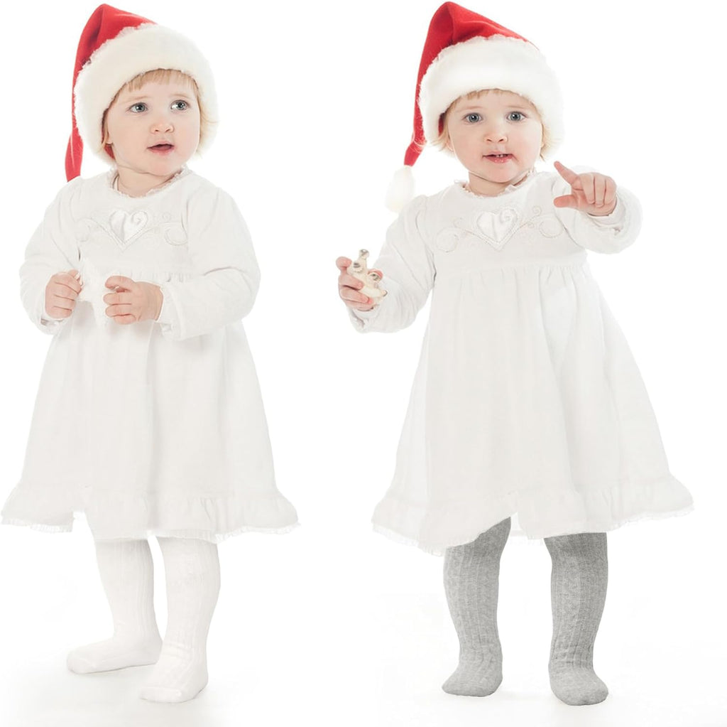 3 Pack Baby Girl Tights Cable Knit Leggings Stockings Cotton Pantyhose for Newborn Infant 6 Months-6 Years.