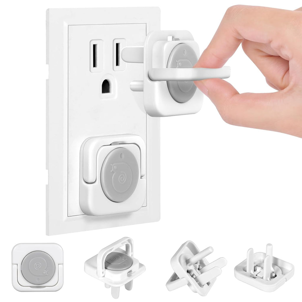 Outlet Covers Baby Proofing, 40 Pack Child Proof Plug Socket Covers Electric Plug Protectors Safety Caps to Prevent Power Shock, for US 3-Prong, Gray