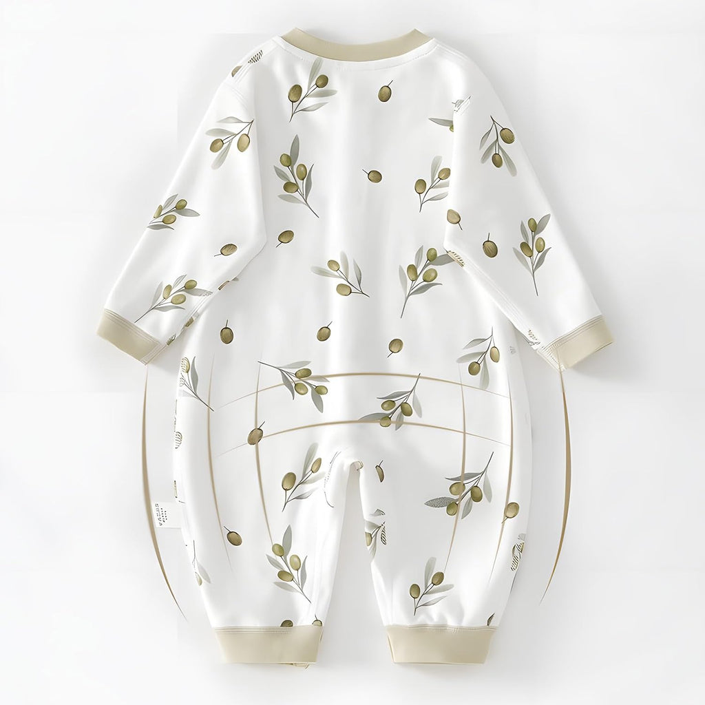 100% Organic Cotton Soft 3-24 Months Baby Romper Jumpsuits for Boys and Girls Unisex Long Sleeve