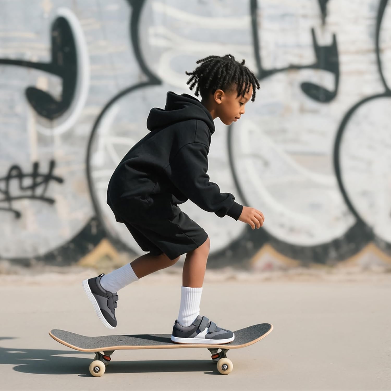 Toddler Wide Toe Box Barefoot Shoes Boys Girls Sneakers Zero Drop Kid Tennis Running Shoes Lightweight Non-Slip Comfortable Infant First Walking Shoe Outdoor Activities School