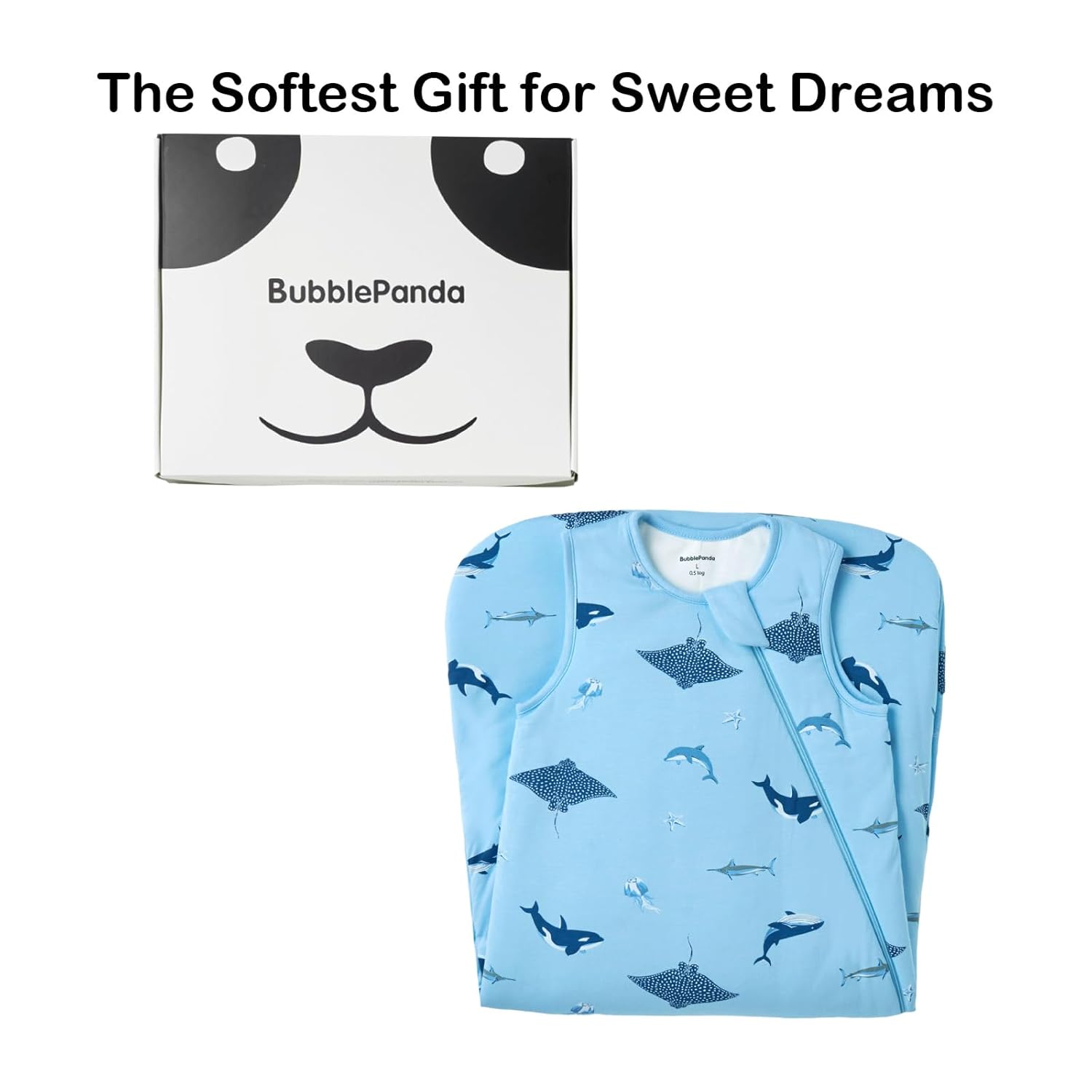 BubblePanda Rayon Made from Bamboo Sleep Sack 18-24 Months 0.5 Tog Soft Lightweight Toddler Sleep Sack 2t for Babies 2-Way Zipper Wearable Blanket Baby 18 Months