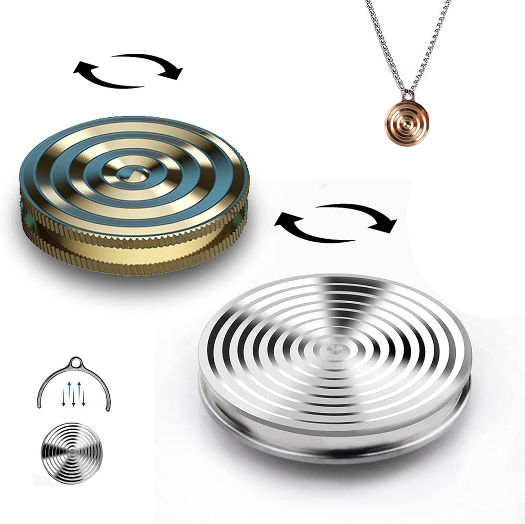 2 Pcs Desk Spinning Toy Kinetic Desk Toys Spinning Gyro Gyroscope Toy Desktop Gyro Fidget Spinner Desktop Decompression Toy Optical Illusion Fidget Toys Desk Top Spinner