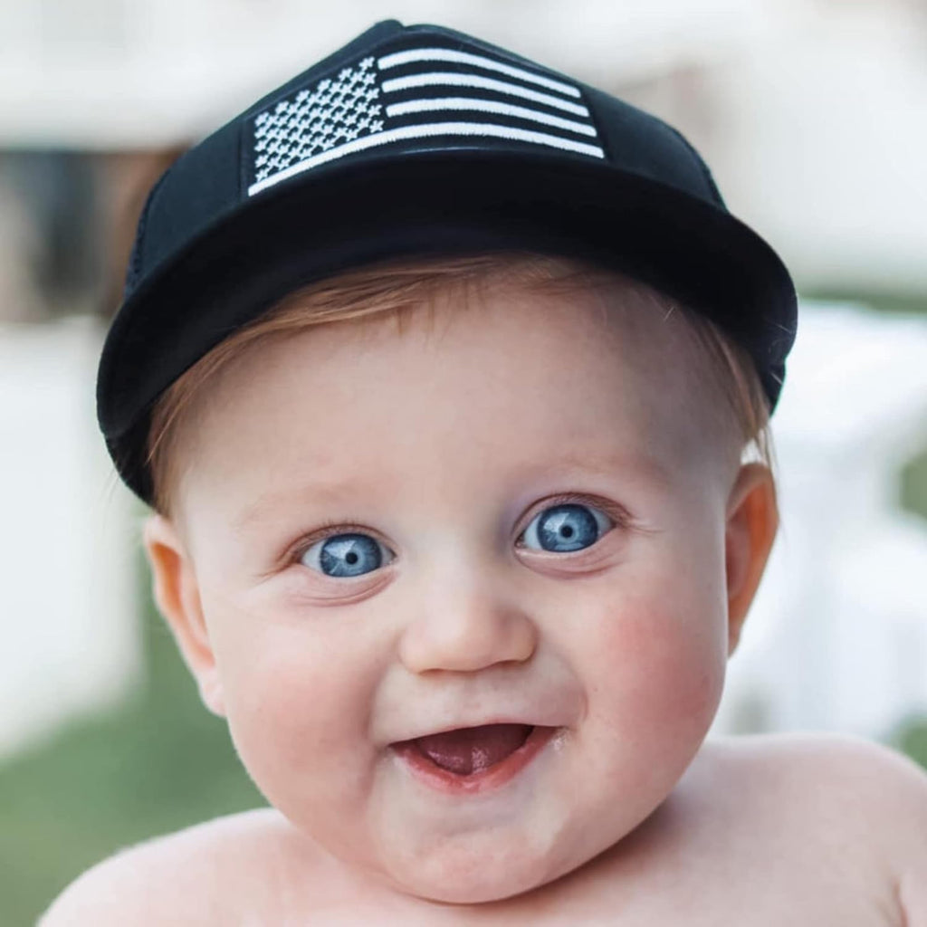 Baby Hats - Baseball Hat, Newborn Youth Flat Brim Mesh Trucker Surf Skate Bubba Bro Fitted Beach Cap Gorros para Bebes
