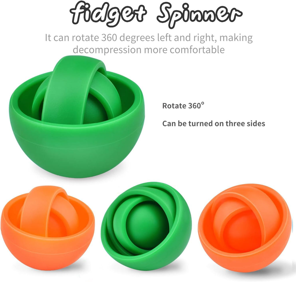 Fidget Toys, 3D Teen Boys Fidgets Spinners, Relief Stress and Exercise Fingers Hand Ball Fidgets Gyroscope, Best Gifts for Boys, Girls, Adult Birthday Games