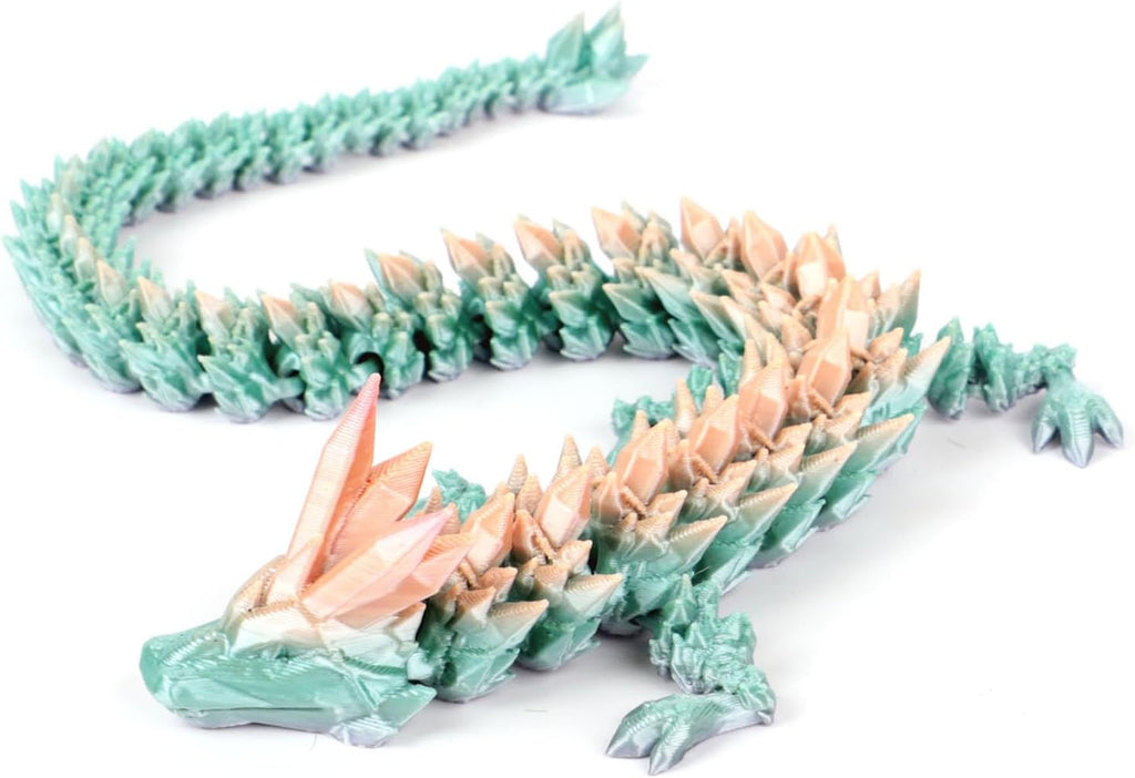 12inch Dragon Egg, Year of The Dragon, 3D Printed Dragon, Executive Desk Toys, Articulated Dragon, Fidget Toys Gifts for Graduates Students Teachers Adults (Candy)