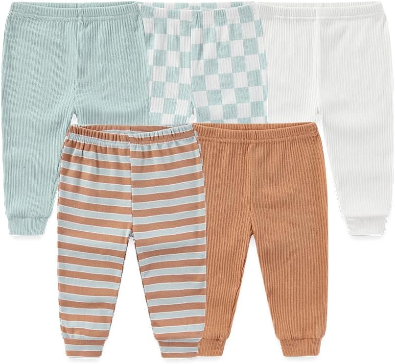 Kiddiezoom Newborn Baby Layette Set 10-Piece with Bodysuits and Pants Set for Unisex Baby Gift Sets