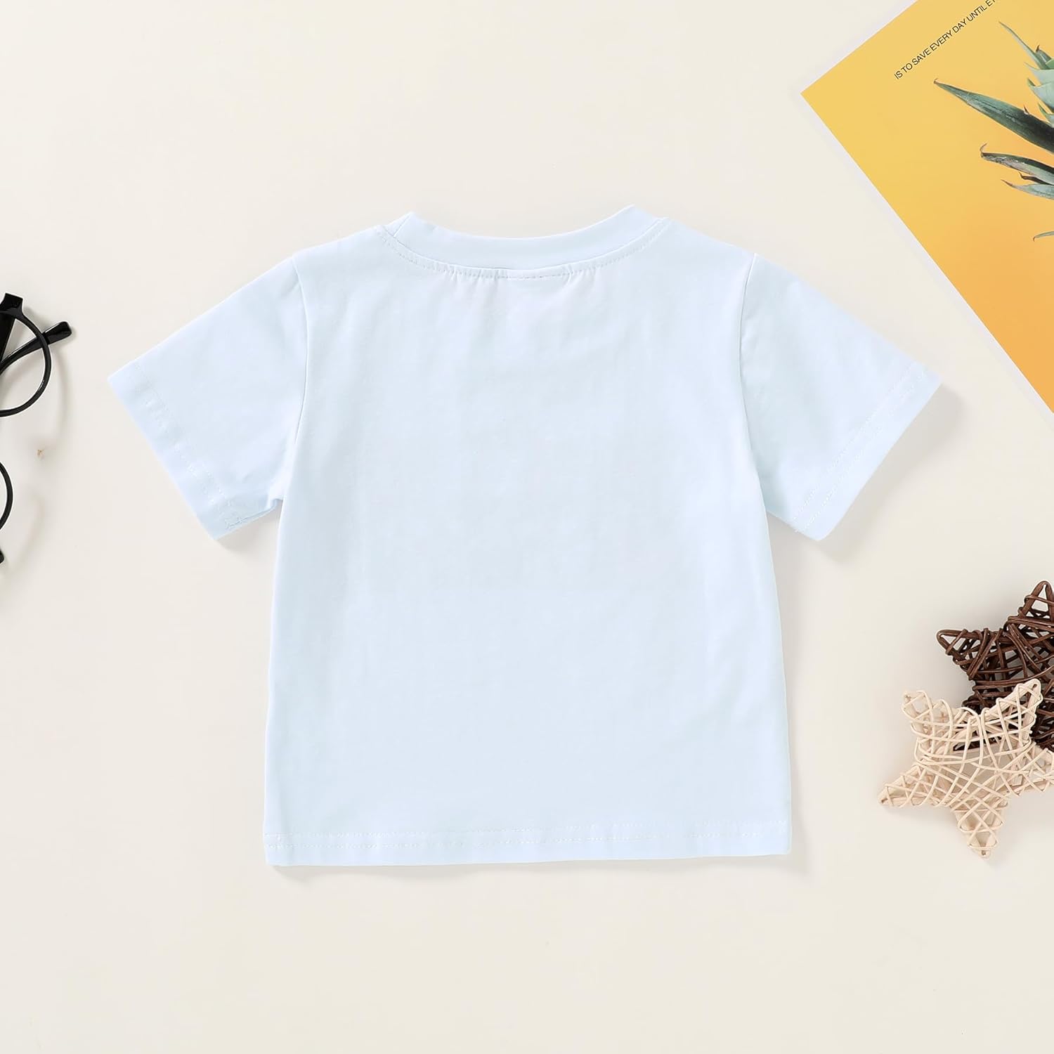 Happy Town Toddler Clothes Baby Boy Girl Smiley Face Shirt Short Sleeve T-Shirt Tee Summer Tops Outfits