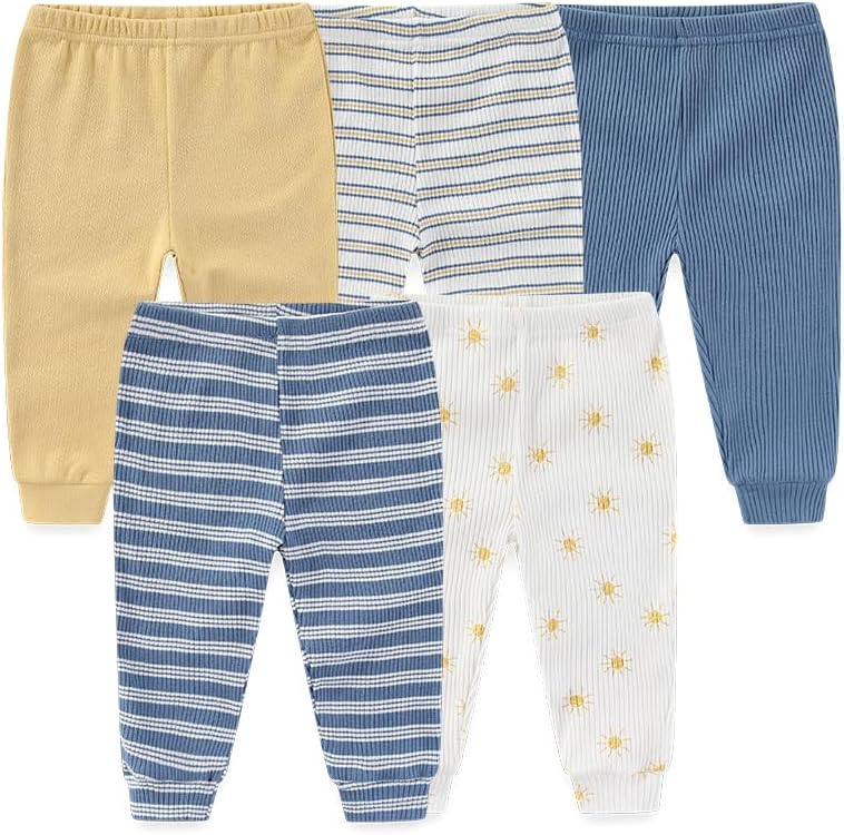 Kiddiezoom Newborn Baby Layette Set 10-Piece with Bodysuits and Pants Set for Unisex Baby Gift Sets