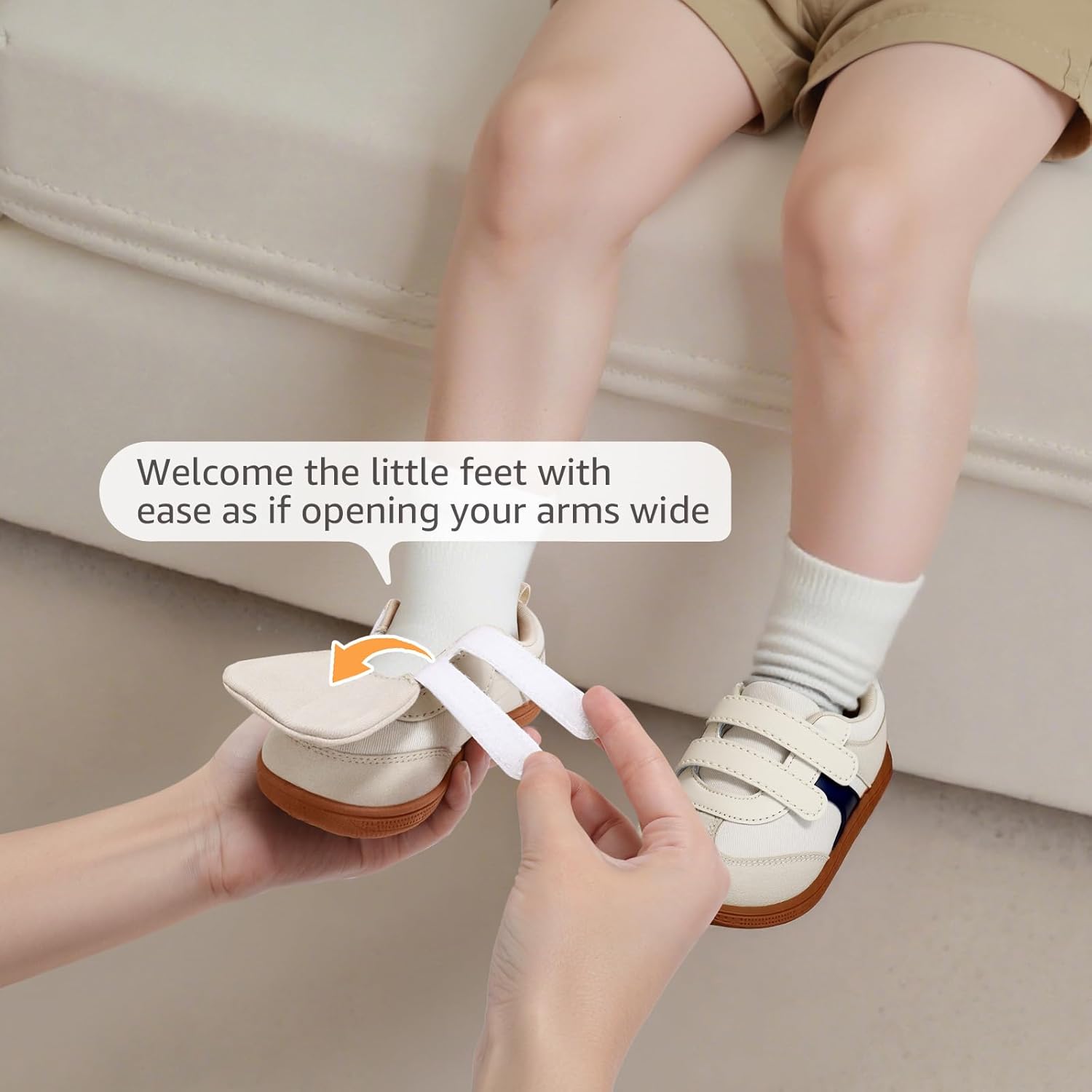 Toddler Wide Toe Box Barefoot Shoes Boys Girls Sneakers Zero Drop Kid Tennis Running Shoes Lightweight Non-Slip Comfortable Infant First Walking Shoe Outdoor Activities School