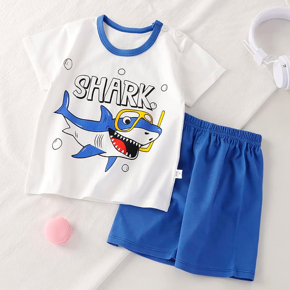 Toddler Baby Boy Clothes for 2t 3t Boys Cute Summer Short Sleeve T-Shirt Tops Shorts Clothes Sets Baby Boy Outfits