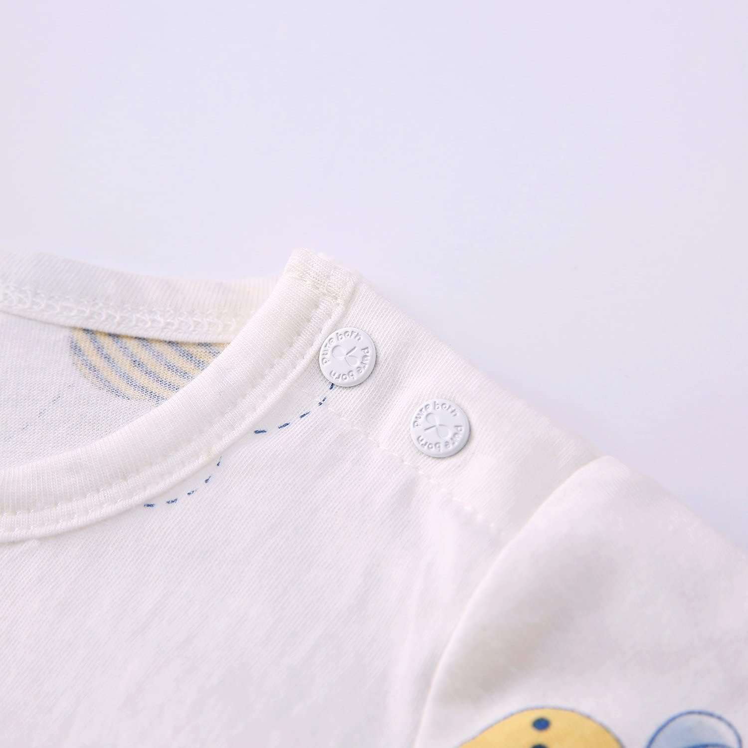 pureborn Baby Boys Girls Bodysuit Super Soft Cotton Romper 0-24 Months