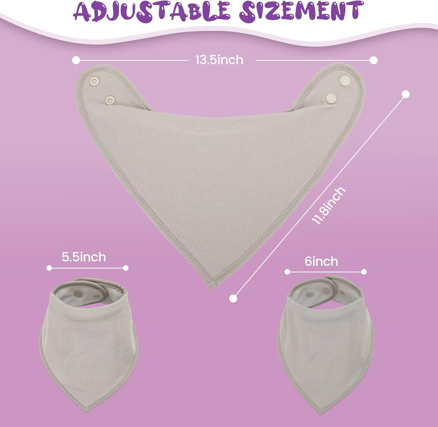 Bandana Drool Bibs Drool Bibs 100% Cotton for Unisex Boys Girls Multiple Colors Baby Bib Set for Teething