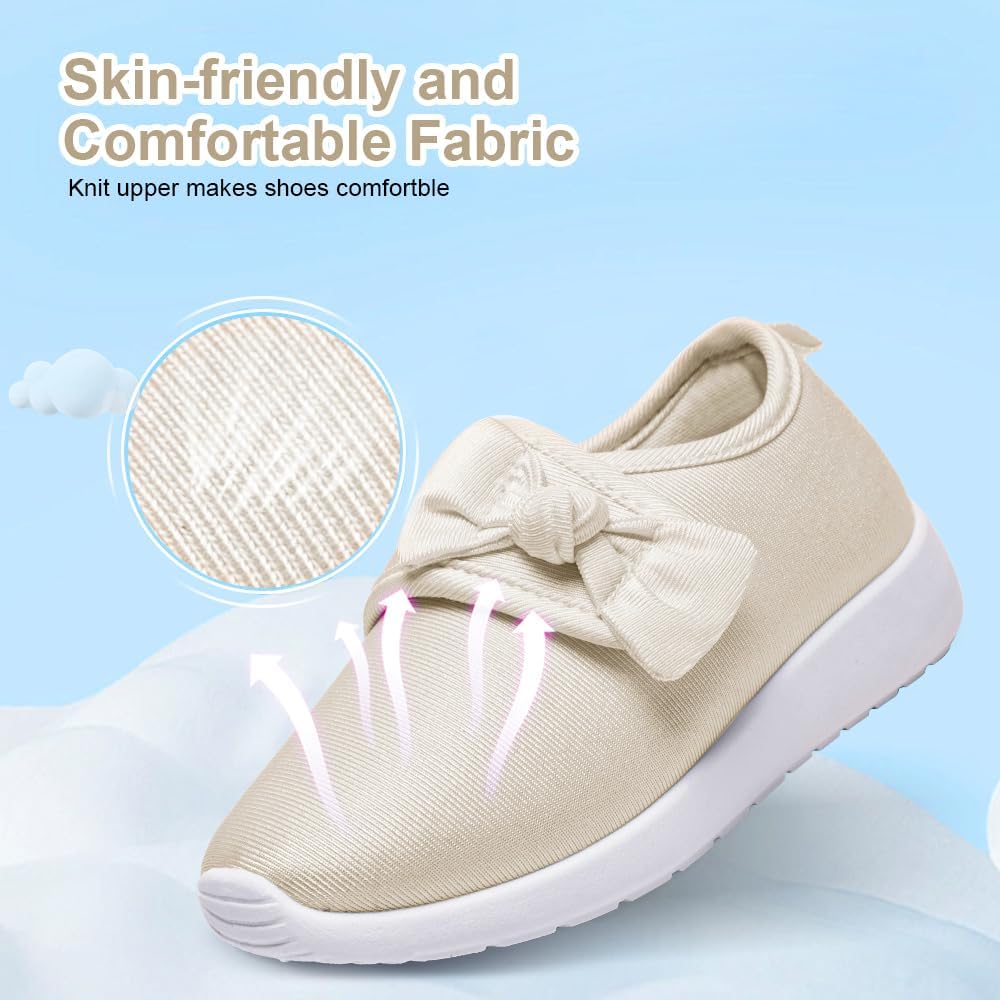 nerteo Toddler Girl Shoes Lightweight Slip On Sneakers for Kids
