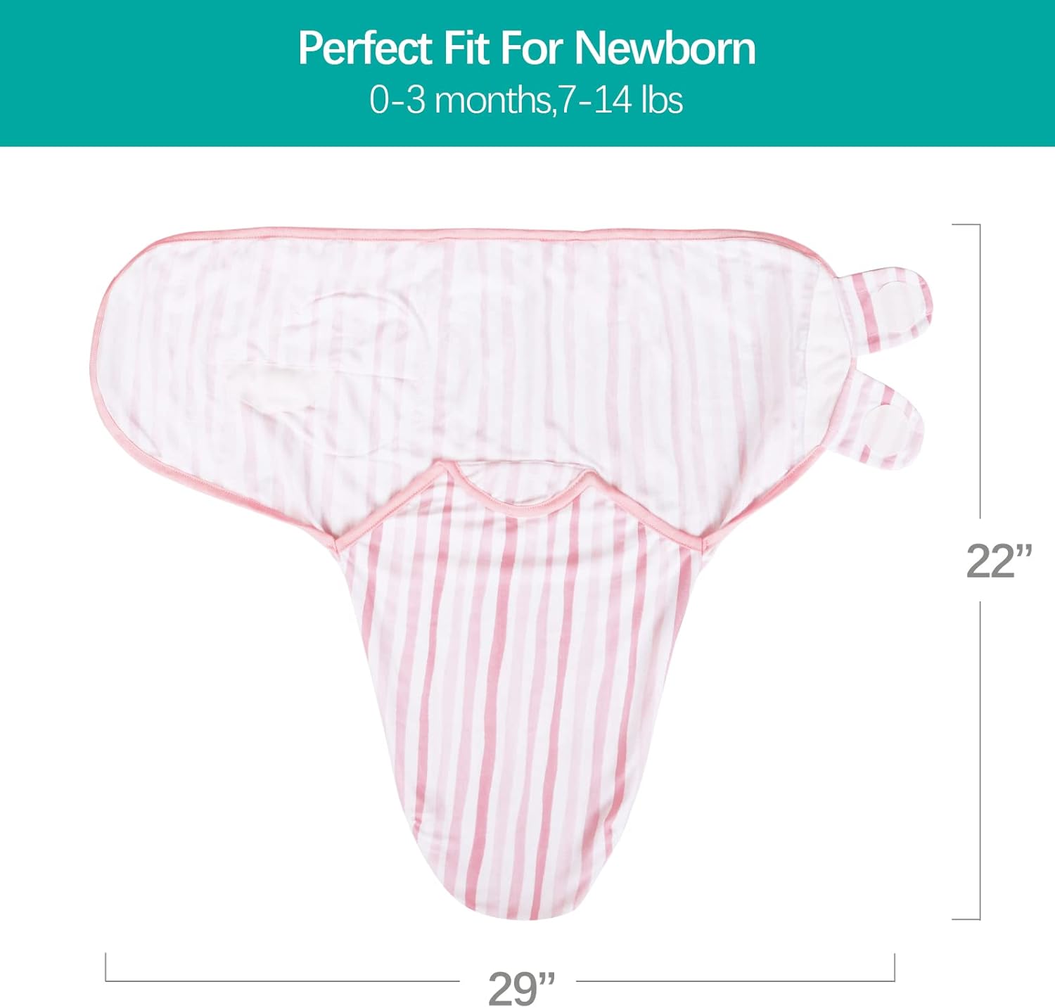 Biloban Baby Swaddle for Girls 0-3 Months, Cotton Blanket, Newborn Essentials, Lovely Pink Print, 4 Pack