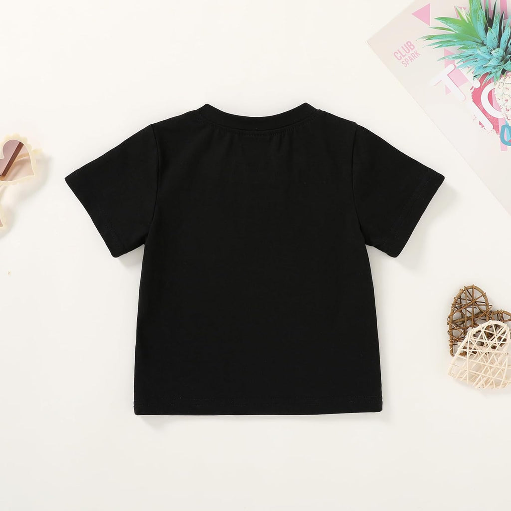 Happy Town Toddler Clothes Baby Boy Girl Smiley Face Shirt Short Sleeve T-Shirt Tee Summer Tops Outfits