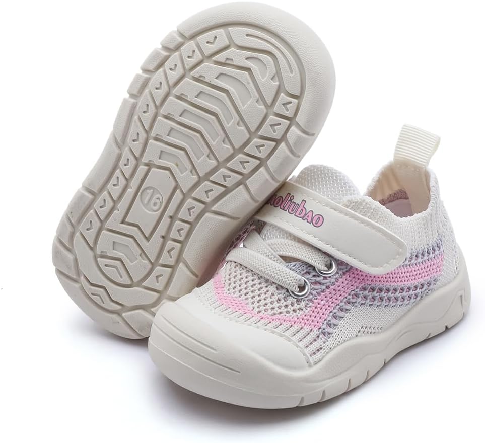 LIZISHU Baby Shoes Infant Boys Girls Knitted Mesh First Walking Shoes Breathable Non-Slip Toddler Sneakers for 6-24months