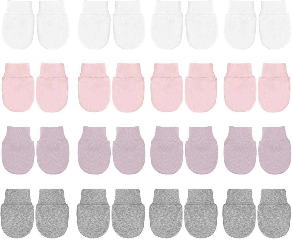 No Scratch Baby Mittens Newborn Infant Toddler Mittens Soft Elastic Wrist Gloves Mitten for 0-6 Months Boys Girls