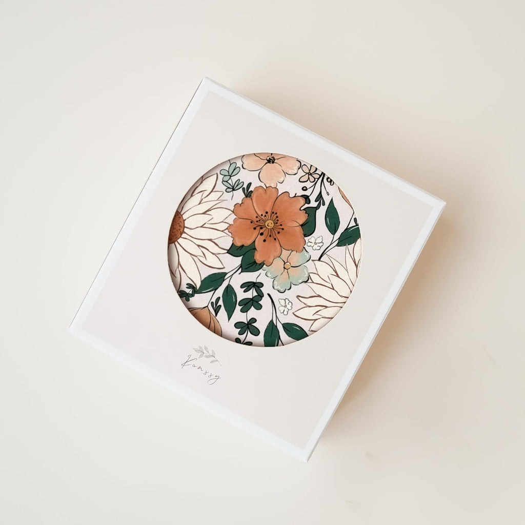 Konssy Baby Girl Newborn Receiving Blanket with Matching Headband and Beanie Set Baby Swaddle Nursery Swaddle Wrap