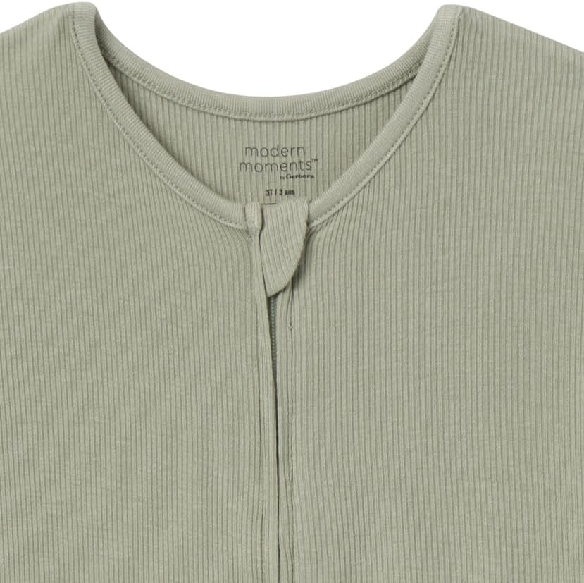 Modern Moments by Gerber Unisex Baby Viscose 2-Pack Footless Tight Fitting Pajamas