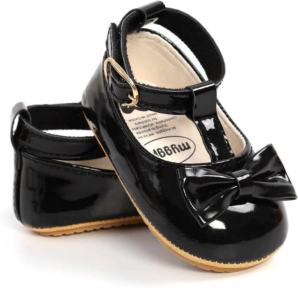 Baby Shoes Mary Jane Flats Non Slip Soft Sole Infant Toddler Sneakers First Walkers Party Christmas Dress Shoes