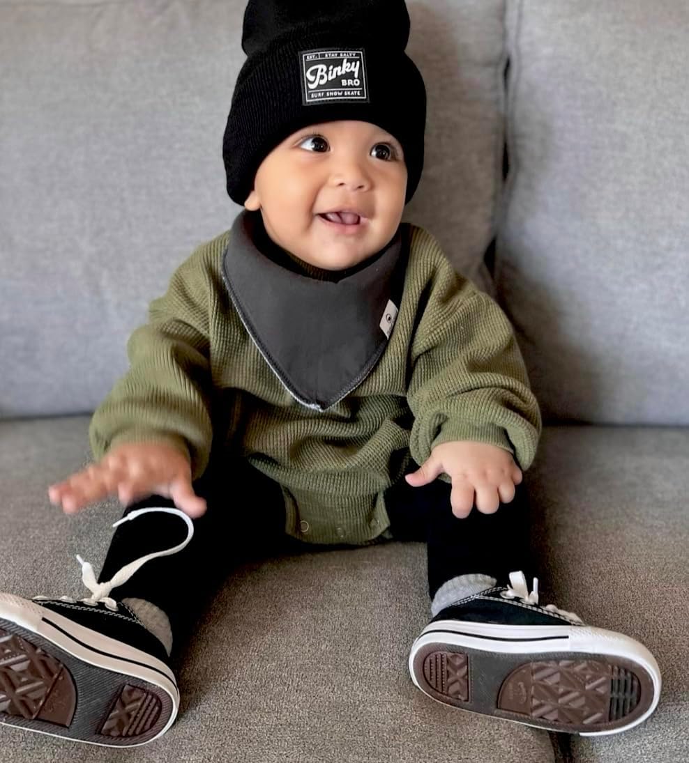 DiaperSquad's Baby Bibs for Drooling and Teething, Bibs for Boys, Baby Girl - Solid Cotton Baby Drool Bibs