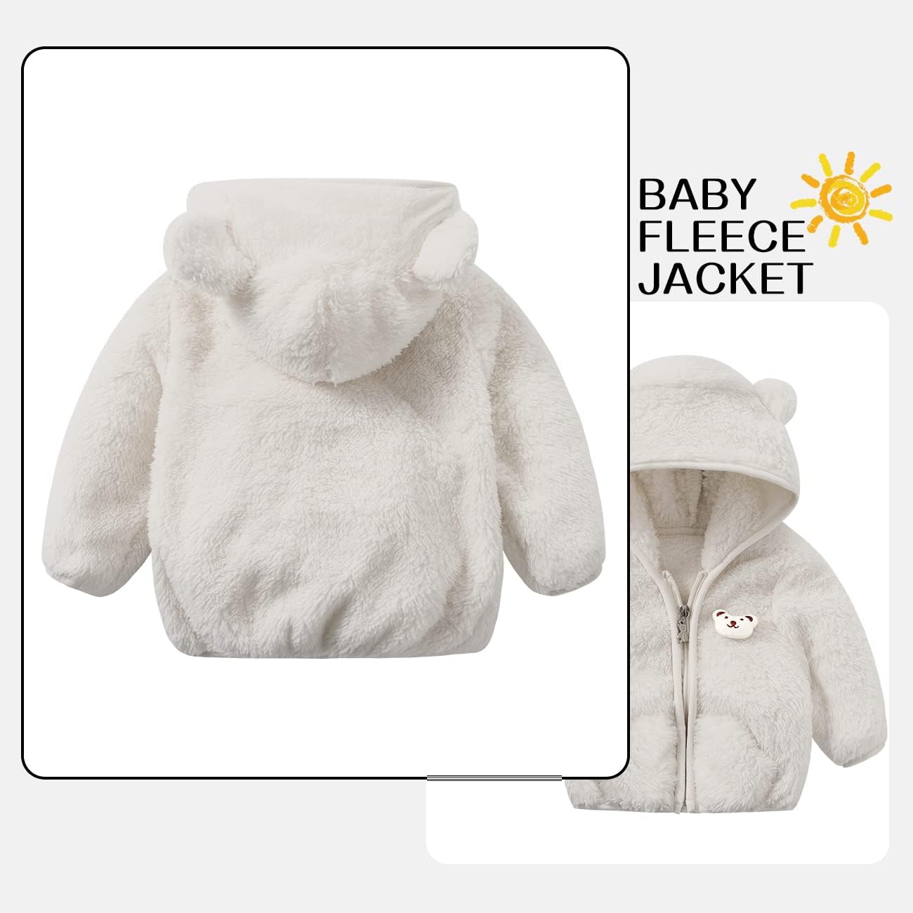 Baby Boy Fleece Jacket Girl Winer Clothes Coat Toddler Boy'S Clothing Sweater