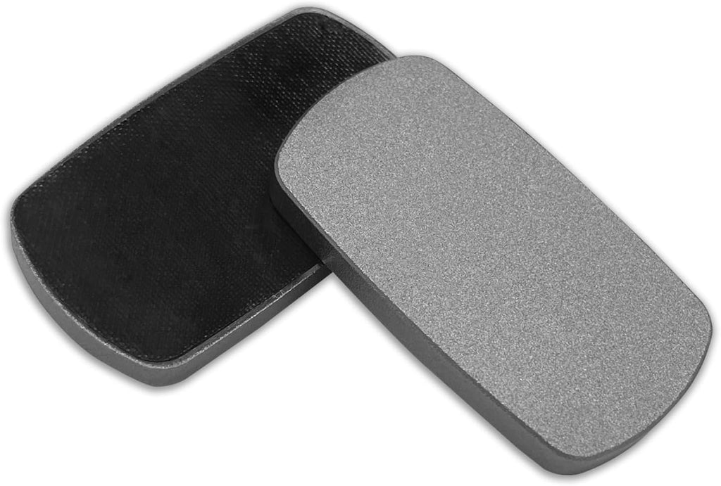 Fidget Slider EDC Gadgets Toy Oval Metal Magnetic Haptic Fidget Toys for Adults Anxiety/ADHD/Stress Relief, Gift for Boyfriend, Husband and Father (Grey)