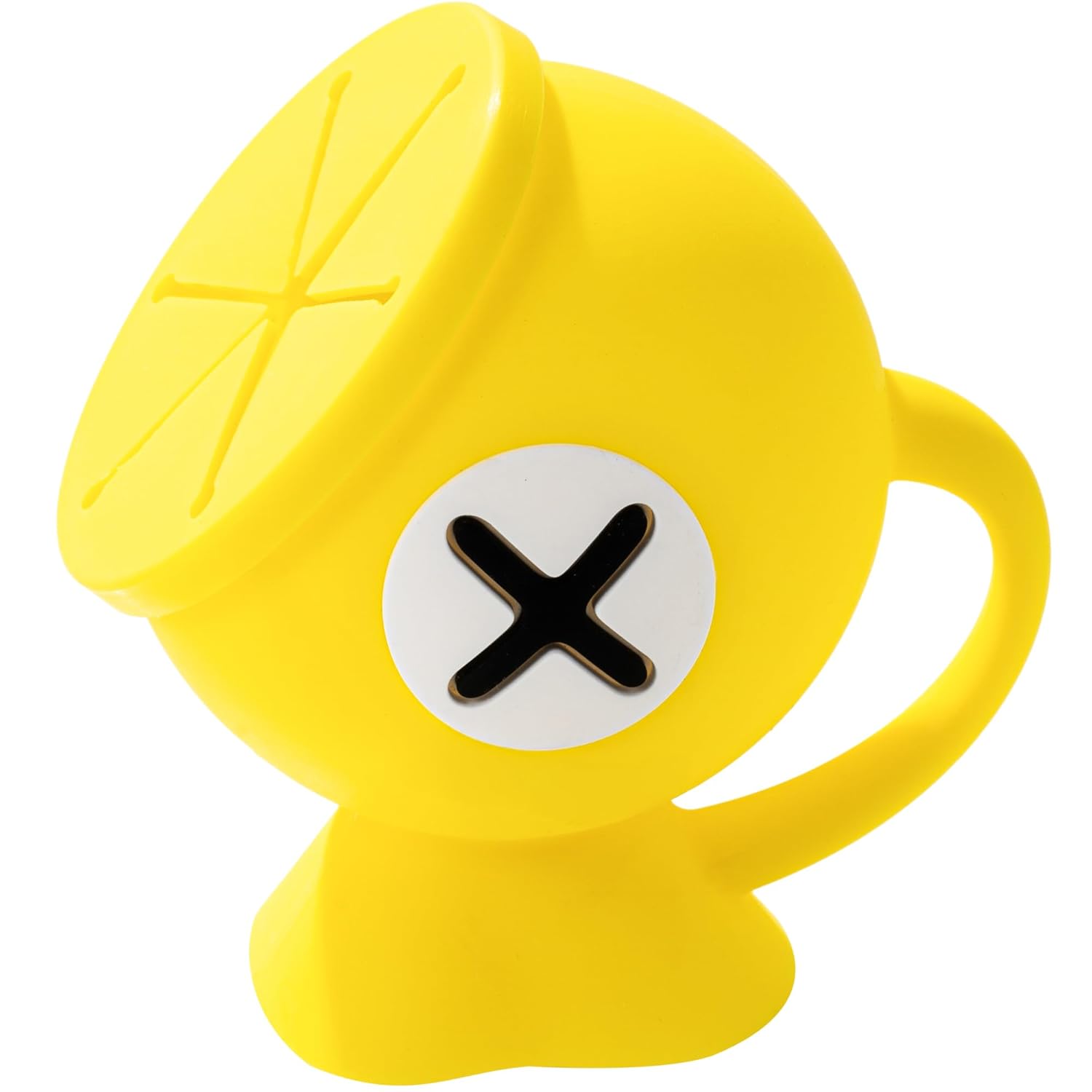 Li&Zhao Toddler Snack Cups - Baby Snack Containers Silicone Snack Cups for Toddlers Spill Proof Baby Food Catcher for Toddlers and Babies(Yellow)