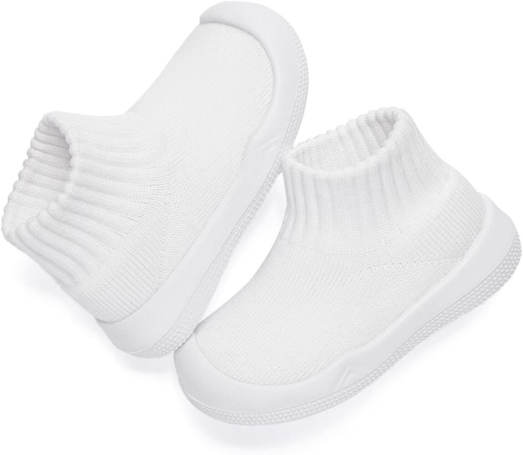 Eashi Baby Boy Girl Non-Skid Indoor Infant Walking Shoes Breathable Warm Elastic Sock Shoes with Memory Sole Protect Toes Outdoor Sneakers