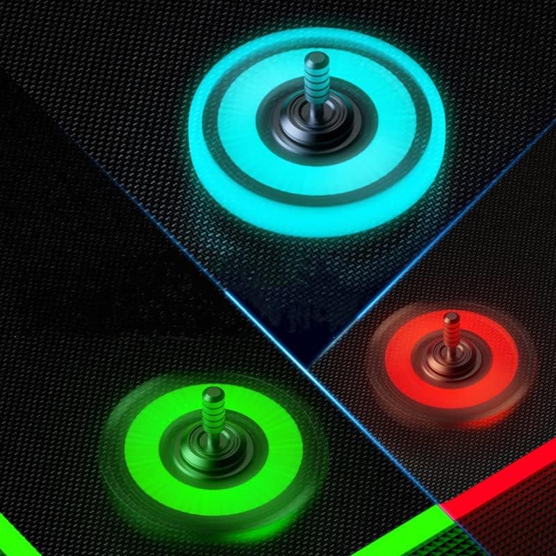 Fidget Spinner, Colorful Glow in The Dark, High Speed and Silence, Cool Metal Mechanical Gear Shape Design with Skull Symbol, Anti-Anxiety and Stress Release for Kids and Adults