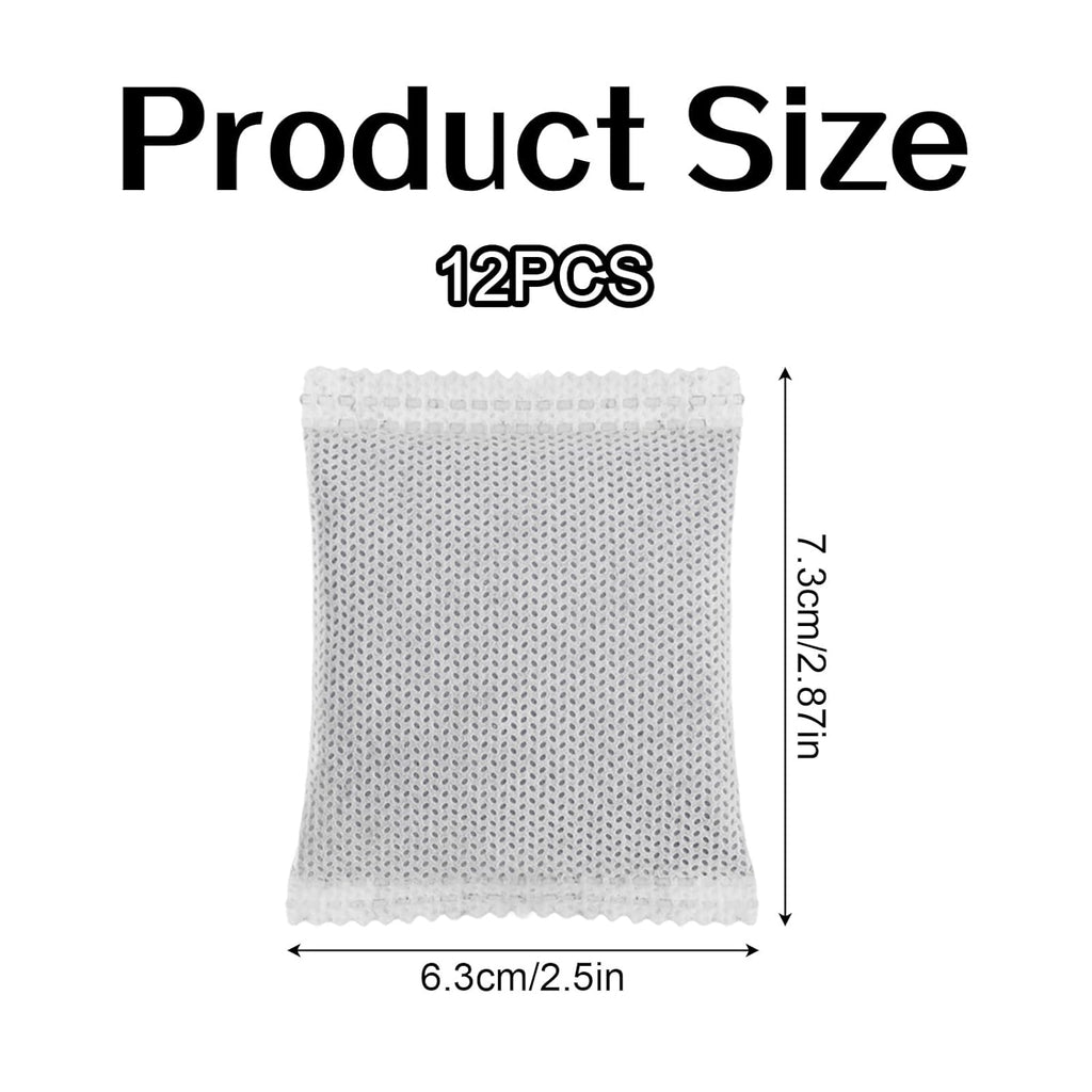 12pcs Carbon Filter Refills for Playtex, Activated Charcoal Odor Absorbing Deodorizer for Diaper Pail Systems Trash Cans Closets & Shoe Cabinets