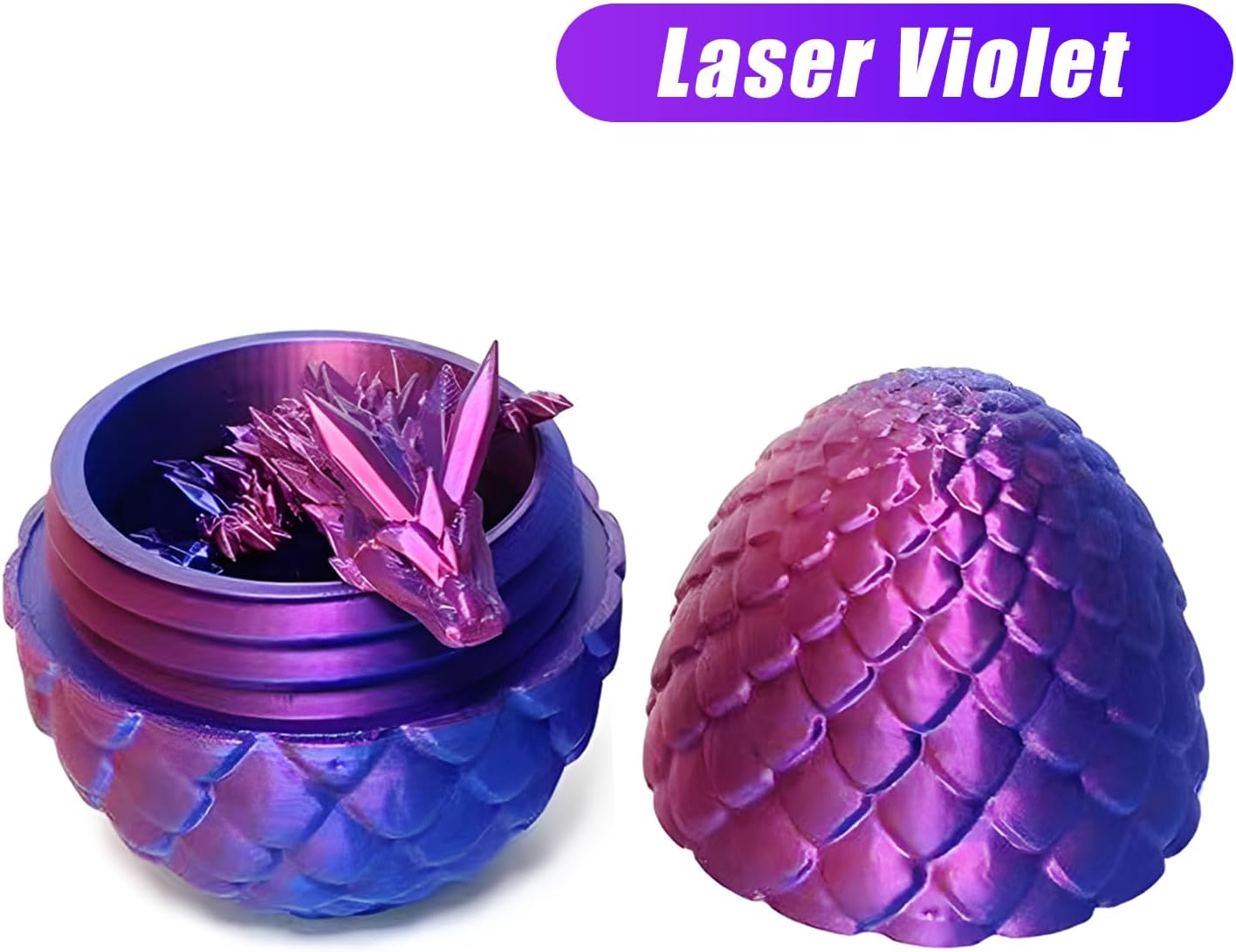 3D Printed Dragon Egg,Mystery Crystal Dragon Fidget Toys,Articulated Dragon,Home Desk Decor Easter Surprise Dinosaur Eggs,Adults Fidget Toys for Autism/ADHD