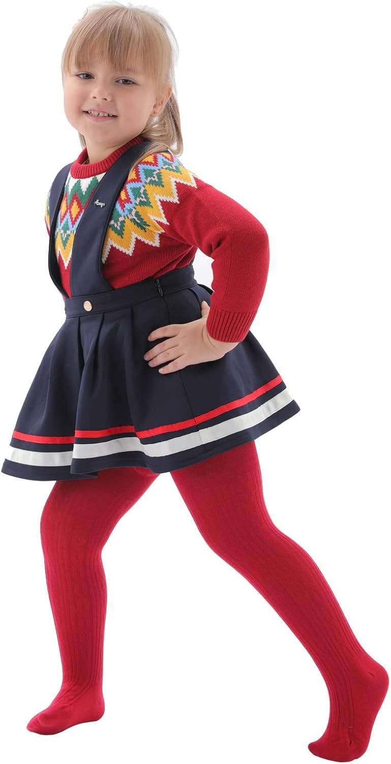 Mini angel Baby Tights Toddler Girl Tights Seamless Cable Knit Leggings Soft Cotton Stockings Pantyhose 3/4/5 Pack