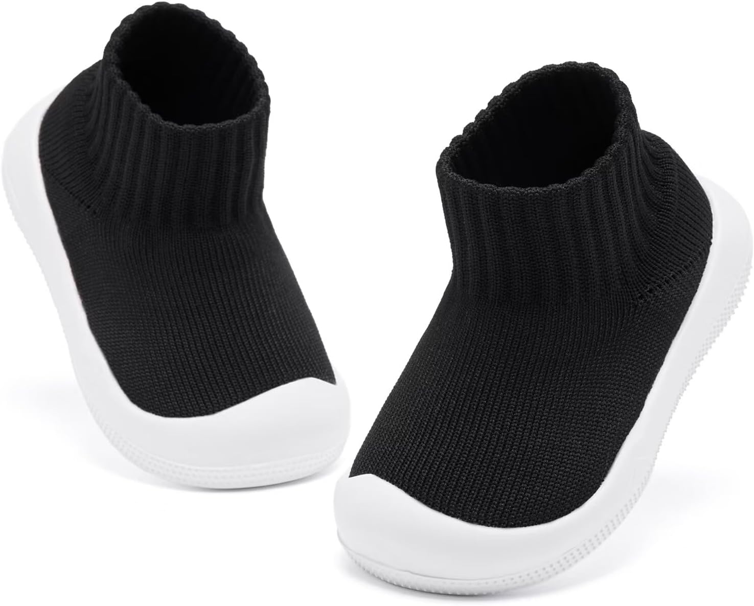 Eashi Baby Boy Girl Non-Skid Indoor Infant Walking Shoes Breathable Warm Elastic Sock Shoes with Memory Sole Protect Toes Outdoor Sneakers
