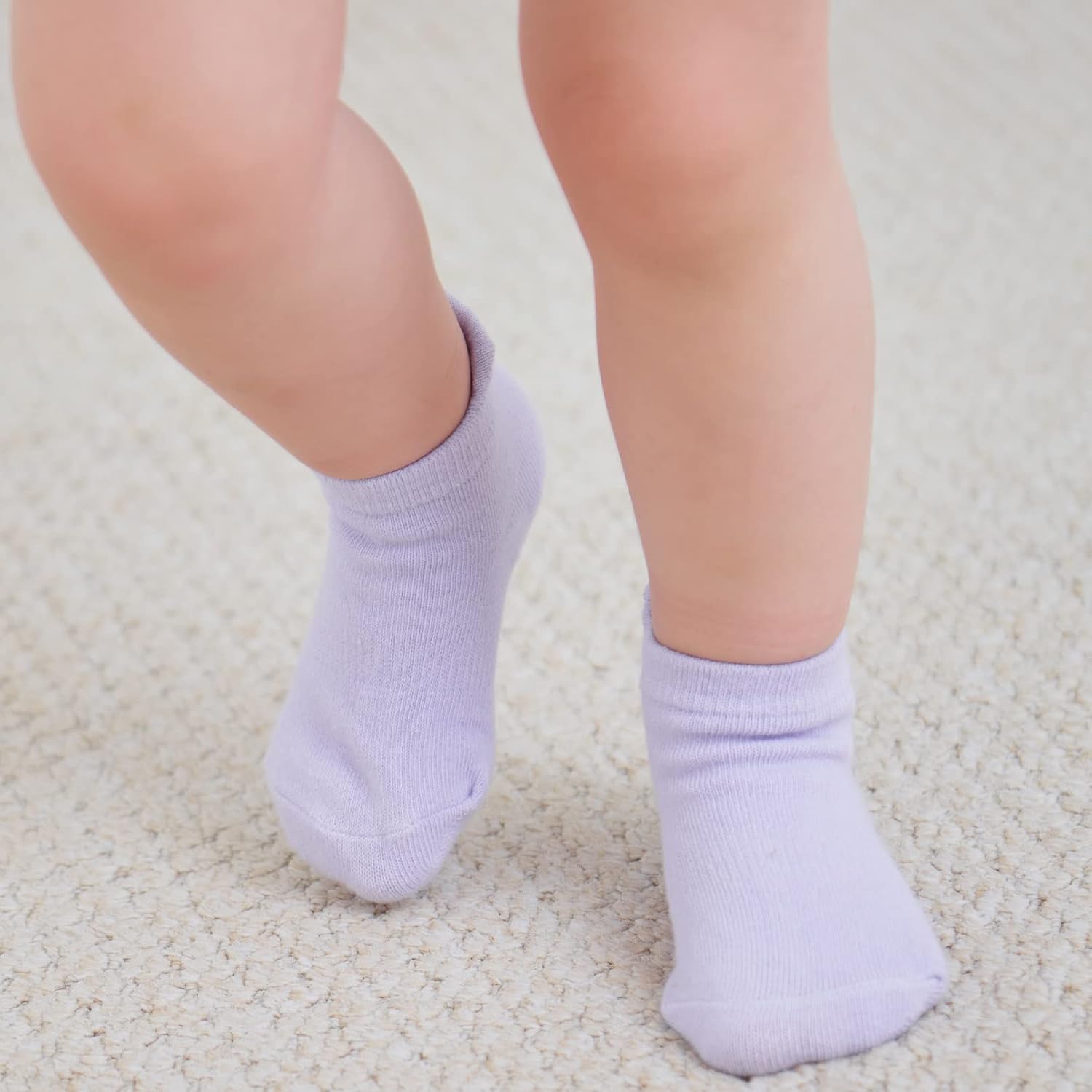 Zaples Baby Non Slip Grip Ankle Socks with Non Skid Soles for Infants Toddlers Kids Boys Girls