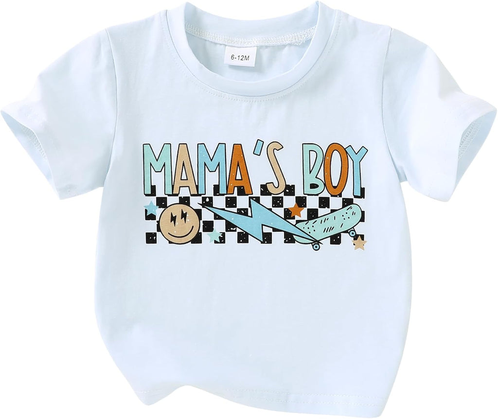 Happy Town Toddler Clothes Baby Boy Girl Smiley Face Shirt Short Sleeve T-Shirt Tee Summer Tops Outfits