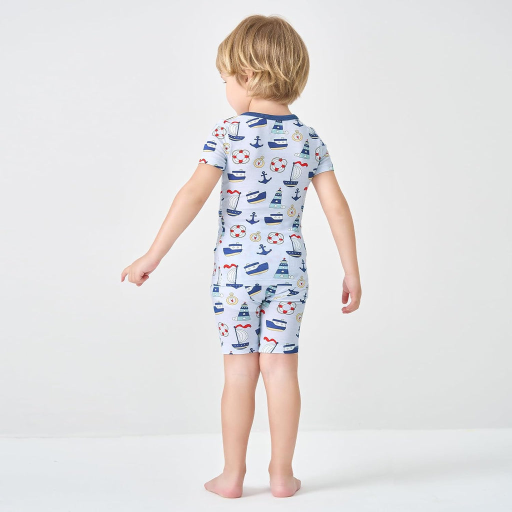pureborn Baby Toddler Kids Viscose from Bamboo Pajamas Set Pjs 2pcs 18M-8Y