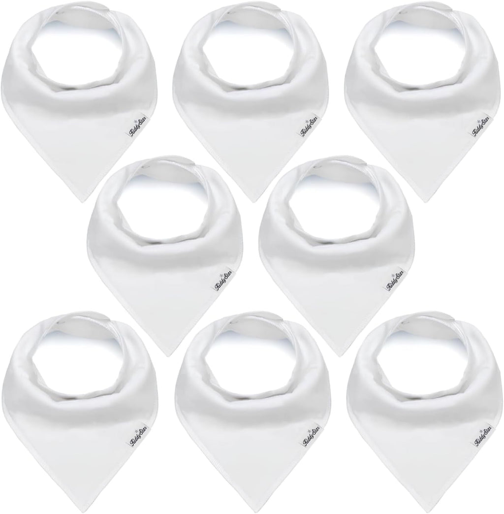 Organic Cotton Baby Bibs – Soft Teething & Drool Bib for Newborns & Toddlers – Hypoallergenic, Absorbent, Snaps