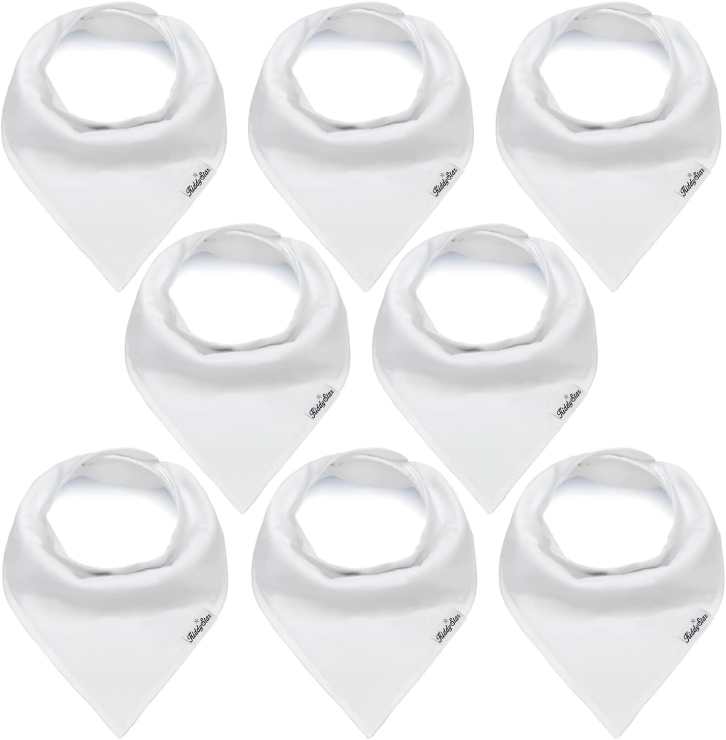 Organic Cotton Baby Bibs – Soft Teething & Drool Bib for Newborns & Toddlers – Hypoallergenic, Absorbent, Snaps