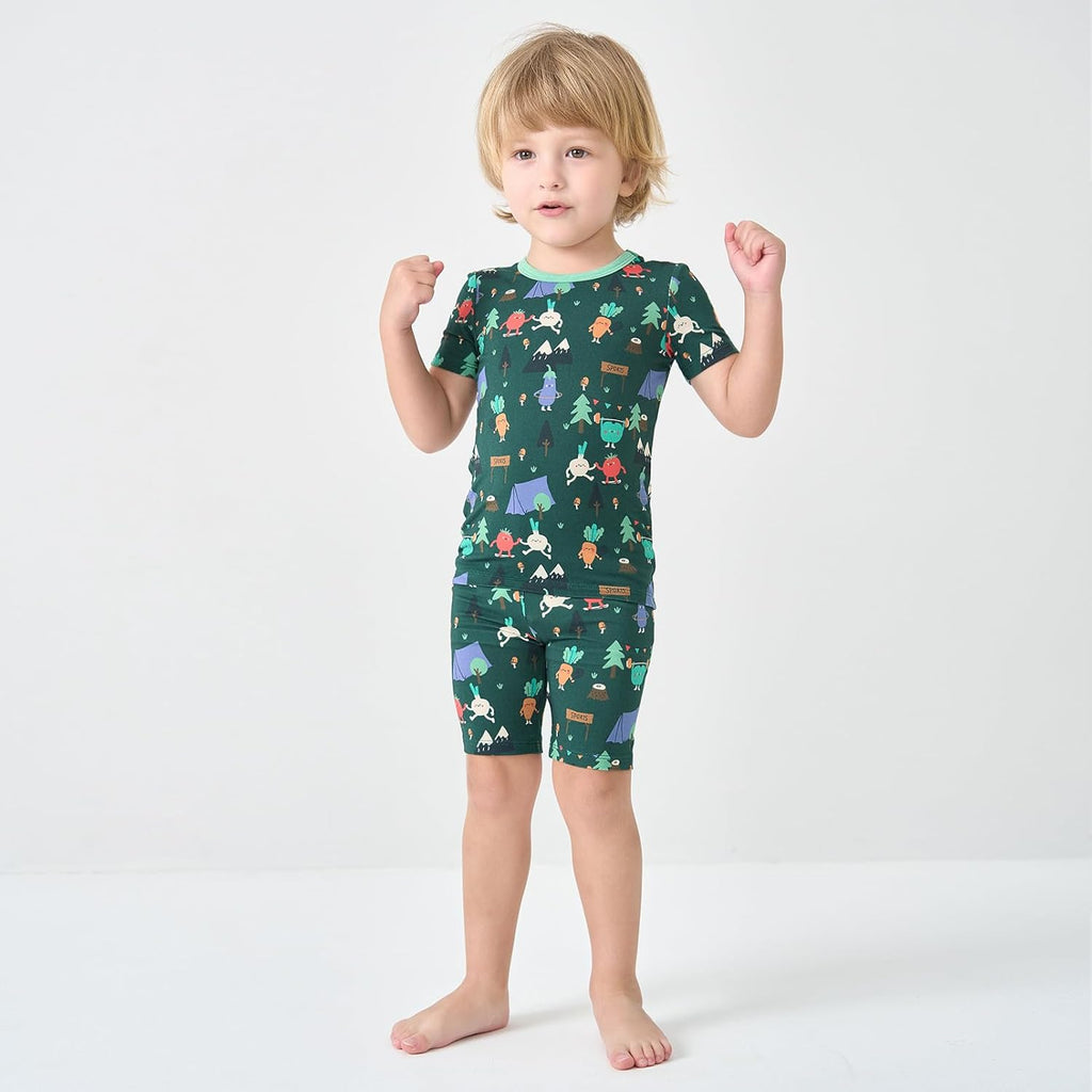 pureborn Baby Toddler Kids Viscose from Bamboo Pajamas Set Pjs 2pcs 18M-8Y