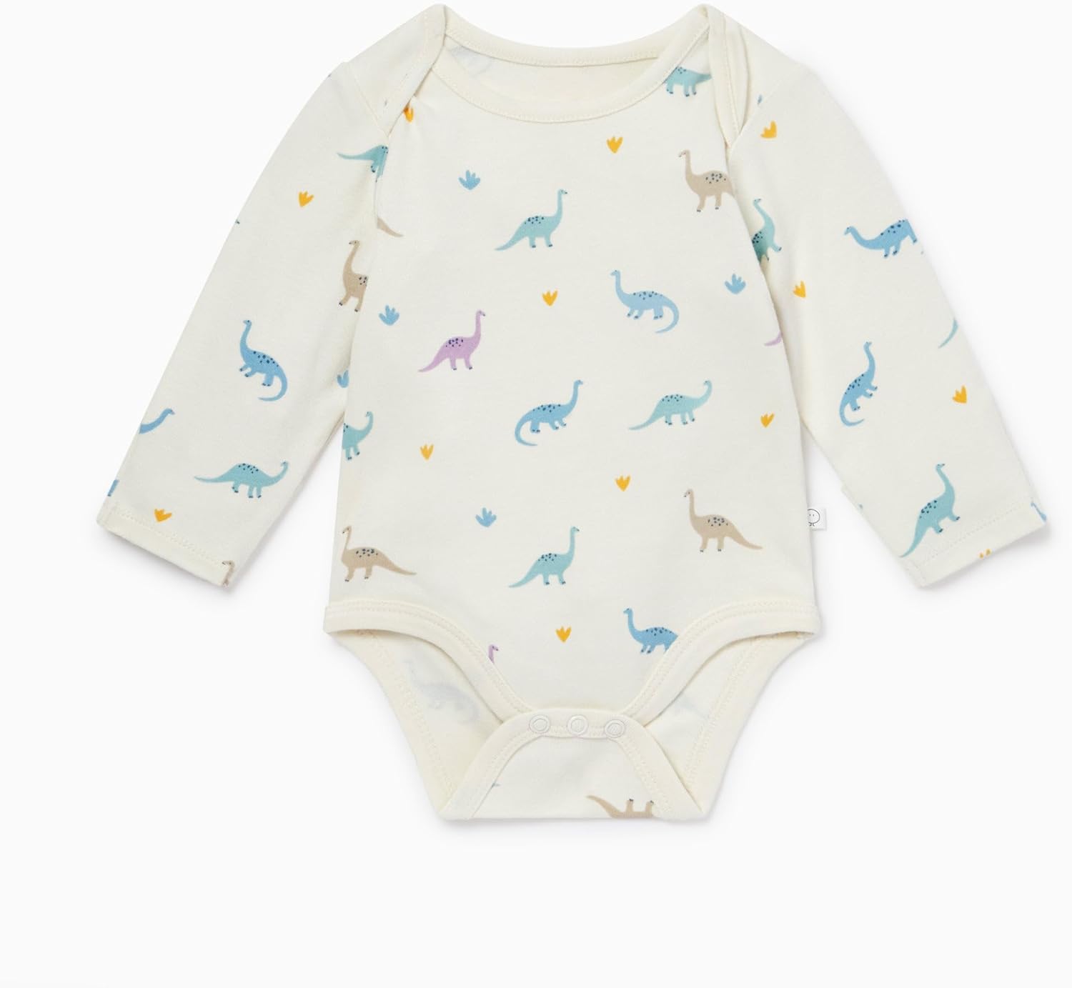 MORI Baby Supreme Comfort Long Sleeve Bodysuit for Boys and Girls - Unisex Romper with Envelope Neck and Nickel Free Popper