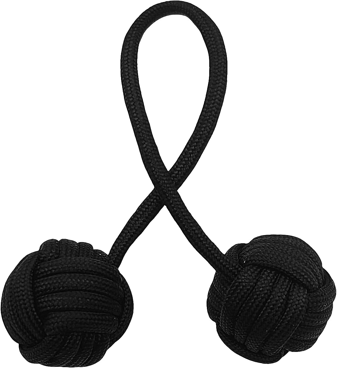 Fidget Beads Skill Toys, Fidget Toys, Parachute Cord and Steel Beads Handmade Fidget Beads, Beginners Worry Beads, Portable EDC Leisure Toys (Black)
