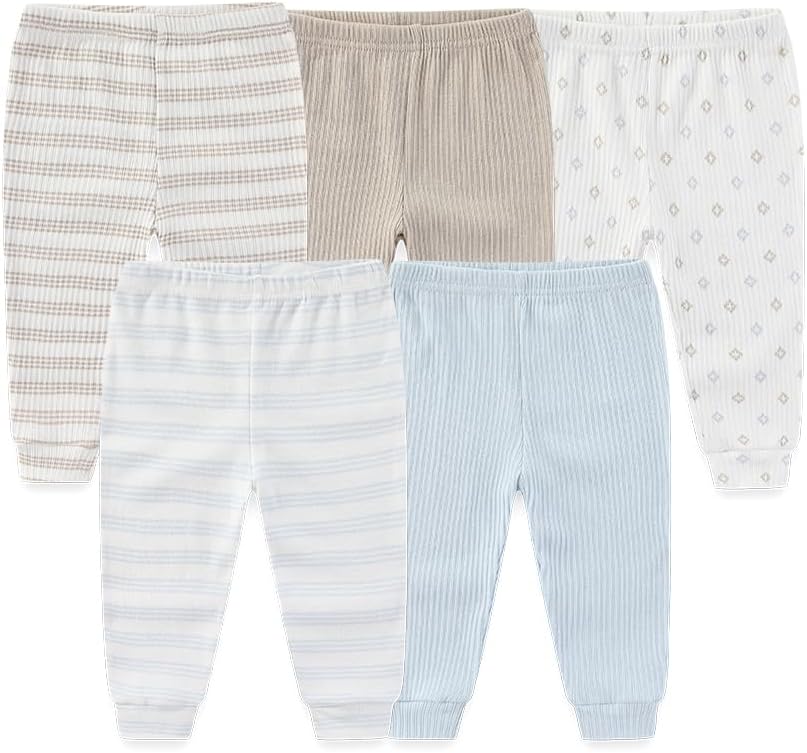 Kiddiezoom Newborn Baby Layette Set 10-Piece with Bodysuits and Pants Set for Unisex Baby Gift Sets