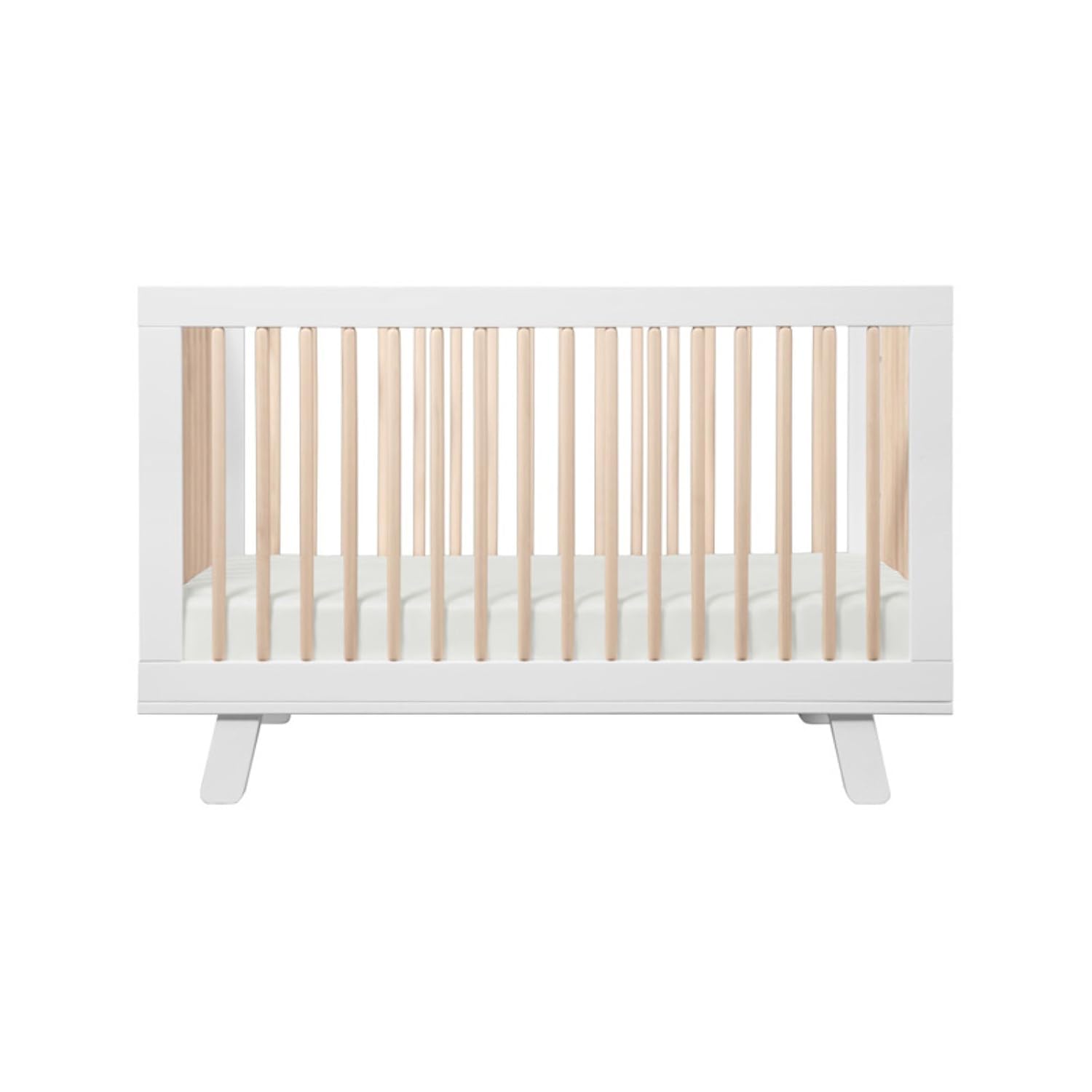 Babyletto Hudson 3-in-1 Convertible Baby Crib - GREENGUARD Gold Certified - Convertible Crib to Toddler Bed and Daybed - Baby Bed with 4 Adjustable Heights - Wooden Crib - Washed Natural