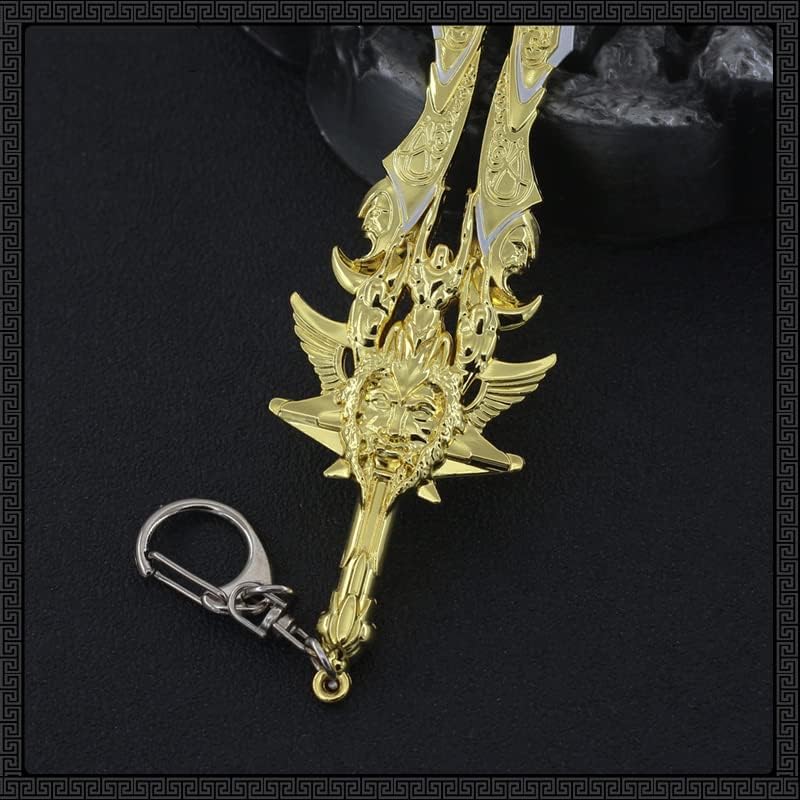 God of War Ragnarök Kratos Action Figures Game Toys Collection Keychain Desk Decoration Backpack Pendant Gift (Blade of Olympus)