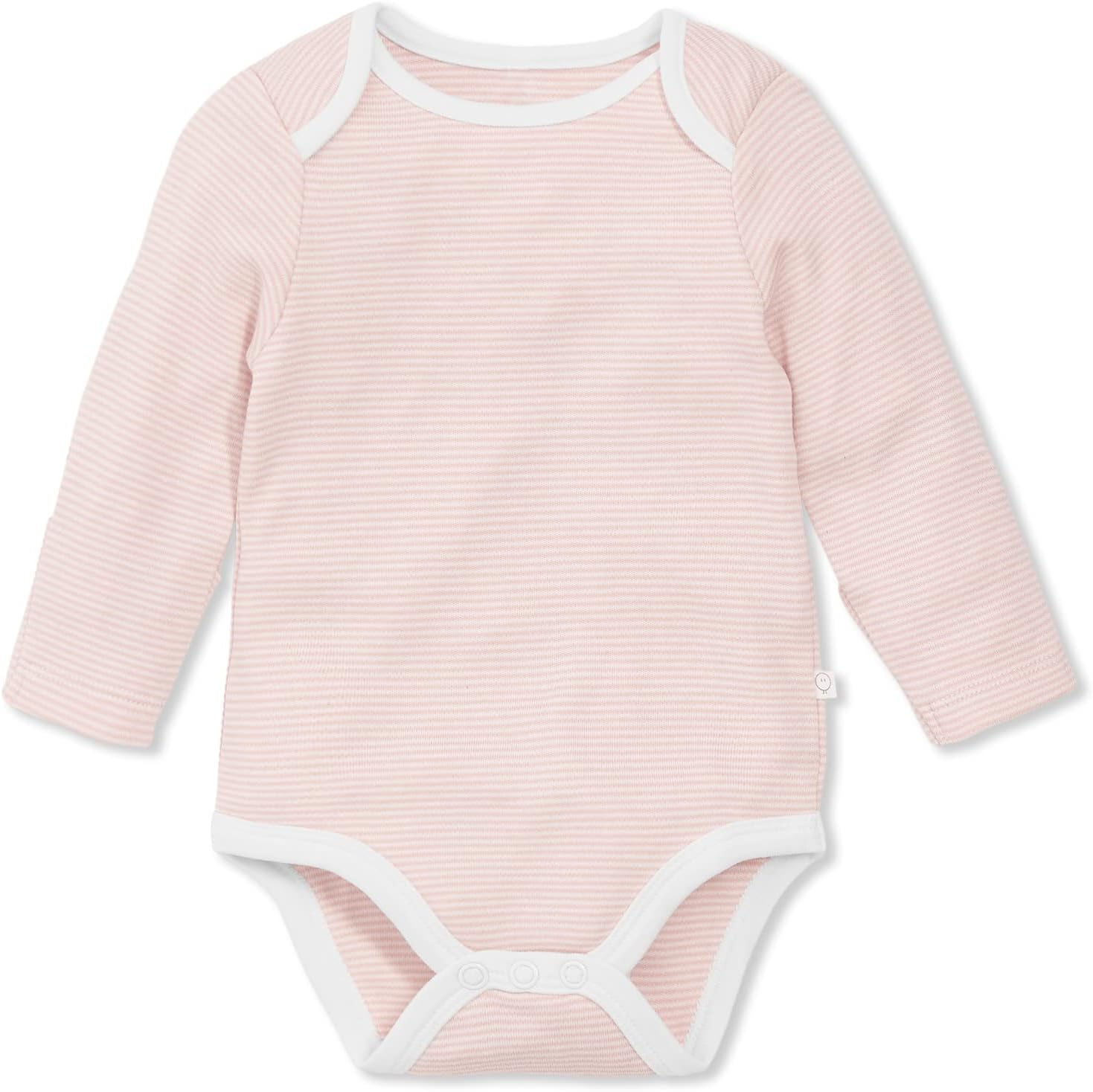MORI Baby Supreme Comfort Long Sleeve Bodysuit for Boys and Girls - Unisex Romper with Envelope Neck and Nickel Free Popper