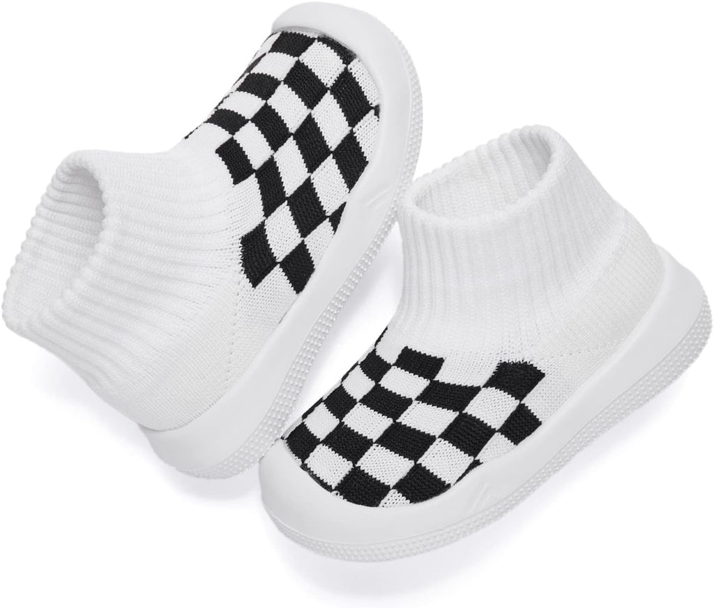 Eashi Baby Boy Girl Non-Skid Indoor Infant Walking Shoes Breathable Warm Elastic Sock Shoes with Memory Sole Protect Toes Outdoor Sneakers