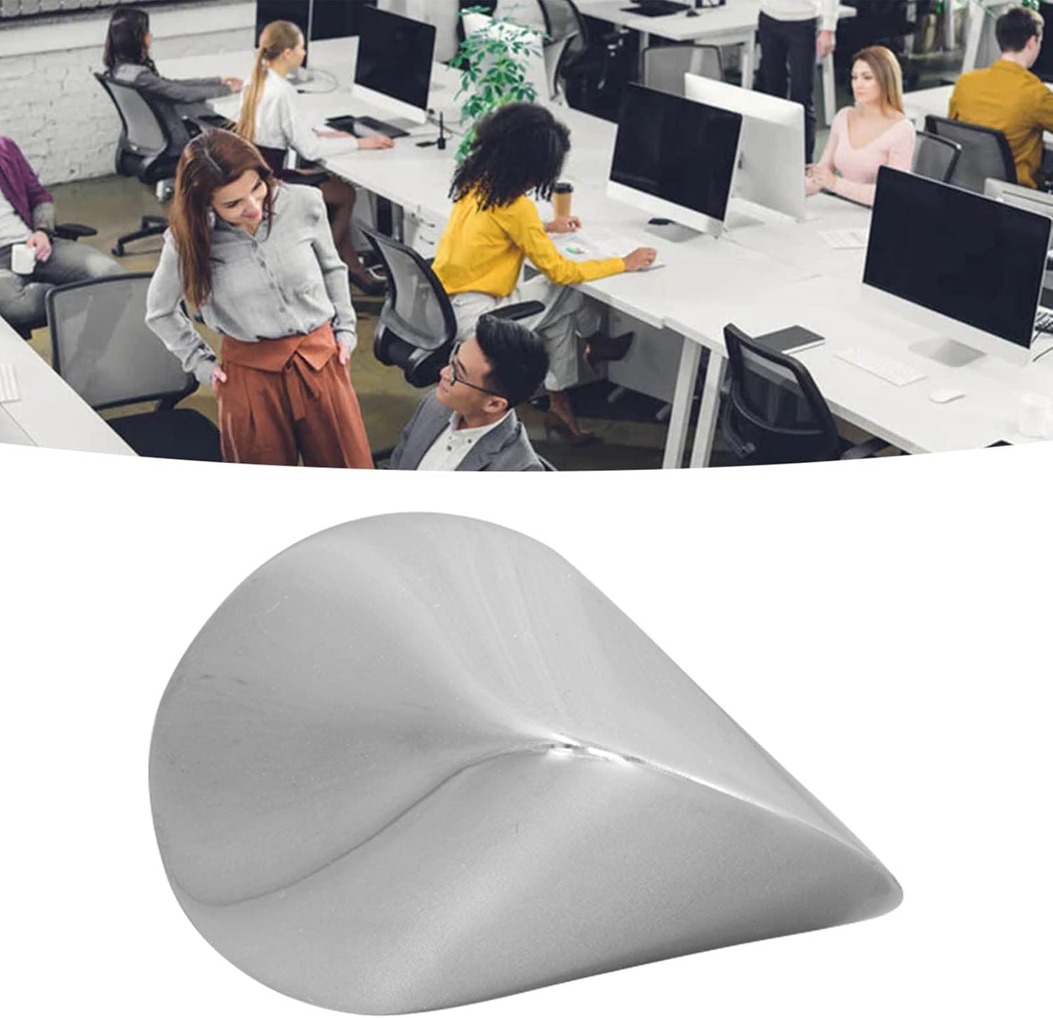 Desktop Toy, Stainless Steel Decompression Ball Desk ToyOloid Reduce Pressure Smoothing Surfaces