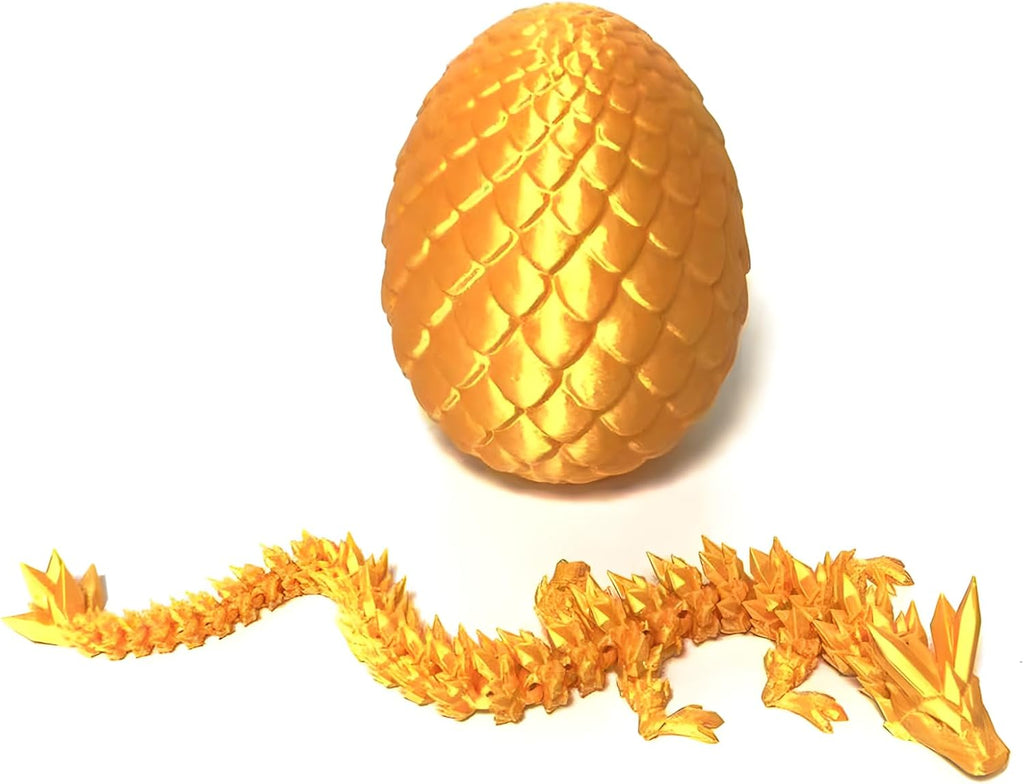 3D Printed Dragon Egg,Mystery Crystal Dragon Fidget Toys,Articulated Dragon,Home Desk Decor Easter Surprise Dinosaur Eggs,Adults Fidget Toys for Autism/ADHD